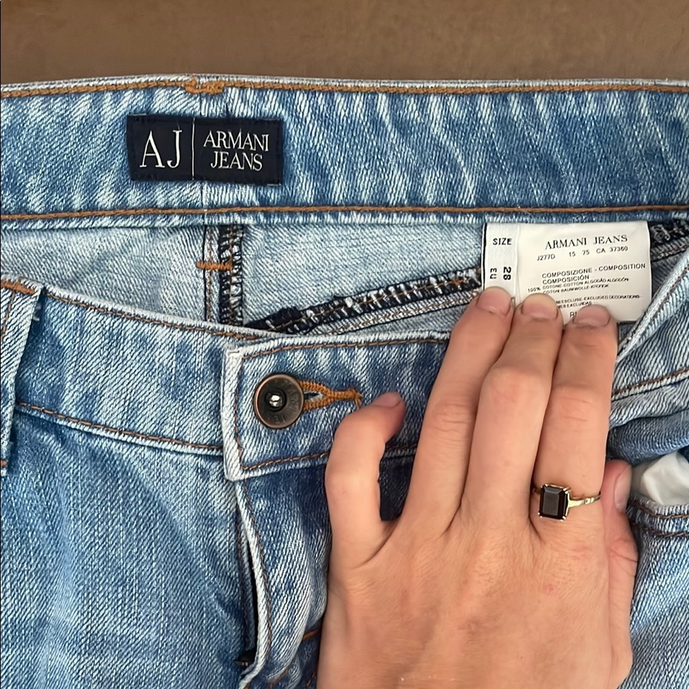 Armani Jeans low rise Blue Denim jeans